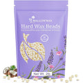 Mallowwax Hard Wax Beads, 2LB Coconut Cream Wax for Sensitive Skin, Gentle Hair Removal for Face, Bikini, Legs & Brazilian, No Strips Needed & Easy to Use at Home