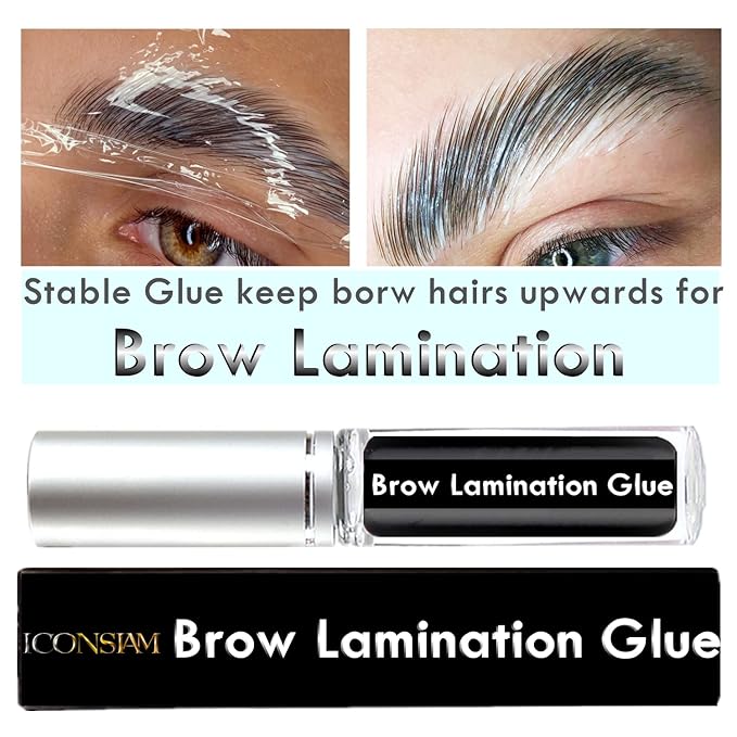 Brow Lamination Glue, Brow Fix Gel, Clear Eyebrow Lift Glue Tools Professional Brow Lifting, Strong Eye Brow Perm Adhesive Easy to Use Water-Based, More than 50 Applications