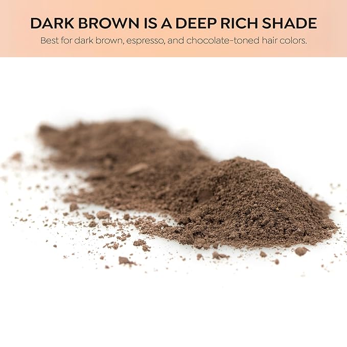 Mineral Eyebrow Powder by NuBeauti - Natural Brow Makeup Kit with Angled Contour Brush for Precision Sculpting to Color Eyebrows Precisely for Beautiful Perfect Professional Brows - (Dark Brown)