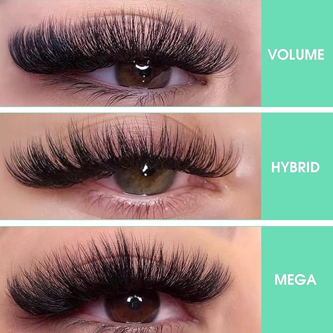 Easy Fan Volume Lashes D-0.05-9-16 Volume Lash Extensions Rapid Blooming Lashes .03 .05 .07 .10 Mega Flowering C D curl(D-0.05,9-16mix)