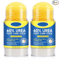 60% Urea Foot Cream Stick with 2% Salicylic Acid, Extra-Strength Cracked Heel Repair for Dry Feet & Calluses, Moisturizing Urea Cream Stick for Dead Skin Removal, Heel Balm for Rough Skin(2pcs)