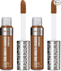 Rimmel London, Multi-Tasker Concealer, 110 Warm Coconut, Crease-Proof, Transfer-Proof, Waterproof, Up To 24-Hour Wear, Vegan Formula, 0.33oz (Pack of 2)