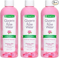 De La Cruz Rose Water and Glycerin for Face - Rosewater Facial Toner and Moisturizer for Skin and Hair 8 fl oz (236 mL) - 3 Bottles