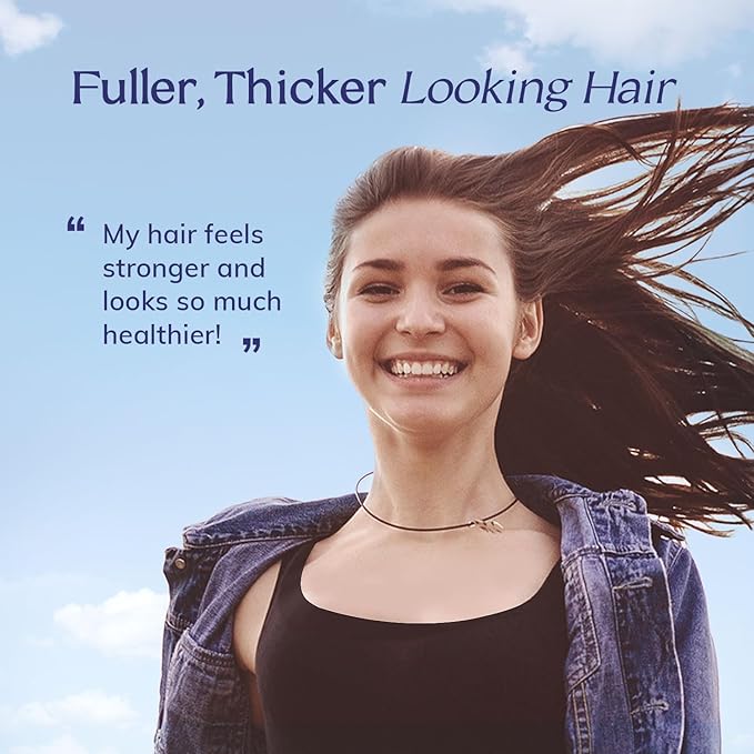 Hair Growth Serum Roll On with Rosemary, Caffeine & Biotin, Helps Support Fuller-Looking Hair, Clean Non-Greasy Scalp Serum for Thinning Hair 2-pack, 2.16 Fl Oz