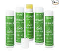 Mint Lip Balm Collection, Vegan Set, Beeswax Free, with Organic Jojoba and Avocado Oil, Vitamin E, Natural Moisturizer for Dry, Chapped Lips, 5 Tube Set