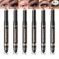 LANGMANNI 6Colors Dual-Ended Cream Eyeshadow Stick Set – Silky Smooth, Waterproof & Transfer-Proof, Built-in Blender Brush, All-Day Matte & Shimmer Wear Eye Makeup(#2+4+6+8+10+12)