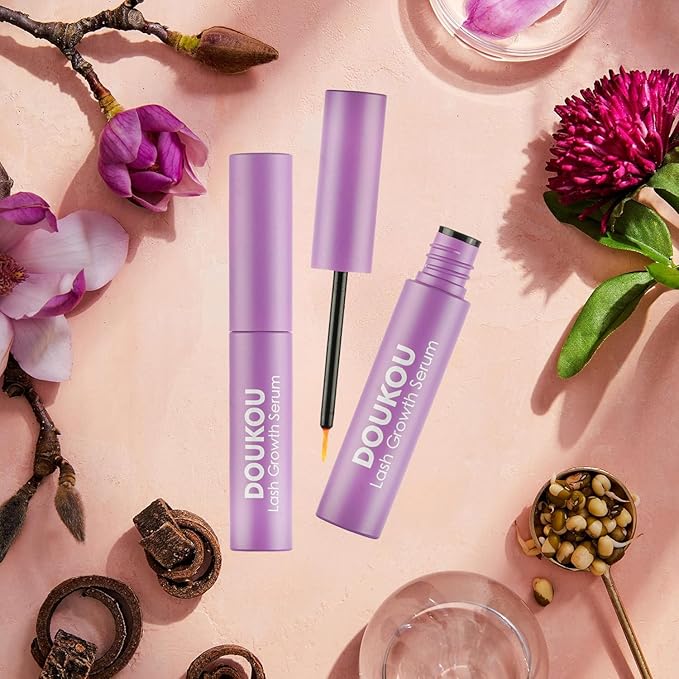 2PC Lashes Serum for Eyelash Eyebrow Growth, Gentle Natural Vegan Enhancing Treatment Nourishing Conditioning Formula, Longer Thicker Fuller Natural Eyelashes & Eyebrow, 5ml x 2
