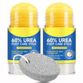 60% UREA Foot Care Stick + 2% Salicylic Acid & Lava Pedicure Tools – Maximum Strength Urea Foot Exfoliating Cream for Cracked Heels & Dry Skin, Exfoliating & Moisturizing Balm, Foot Care Kit