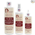 Folliculitis 3-Piece Set - Folliculitis Shampoo, Dry Scalp Serum & Body Spray with Salicylic Acid, Tea Tree Oil & Peppermint Oil - Soothes Itchy Scalp, Razor Bumps & Blemishes by e70