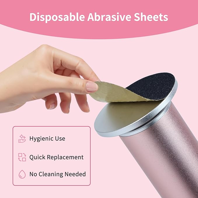 APRELM Electric Foot Callus Remover with 3-Sizes 120Pcs Sandpaper Discs, 4.8IN Longer Professional Callus Remover for Feet, Pedicure Tools Foot File for Dead Skin