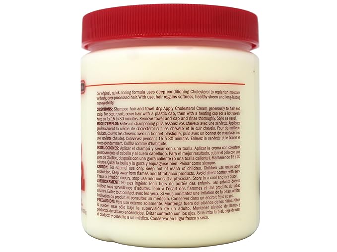 Queen Helene Cholesterol Hair Conditioning Cream, 15 Oz (Pack of 6) (Packaging May Vary)