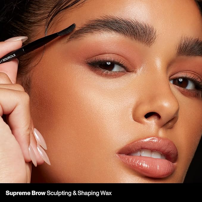 Morphe Supreme Brow Wax - Sculpting & Shaping Eyebrow Wax with a Long-Lasting, Water-Resistant Formula -Designed to Create a Fluffed or Laminated Look - Clear (0.21 oz)