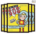 FACETORY K Beauty Face Mask Skin Care - SOS SAVE OUR SKIN RESTORING Sheet Mask with Royal Jelly & Aloe | Calm Appearance, Dewy Skin (5 Pack)