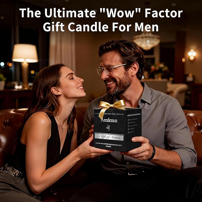 Oud & Sandalwood Candle for Meditation - Luxury Soy Candle for Home, Long Lasting Woody Aroma for Stress Relief & Calm, Hand Poured Scented Candle for Men & Women - Elegant Minimalist Home Decor