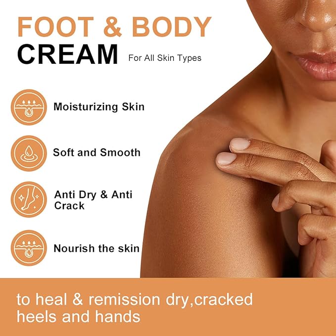 NovaCharm 2PCS Urea Cream 60 Percent for Feet, Maximum Strength Urea Foot Cream Stick, Foot Moisturizer Lotion for Cracked Heels, Dry Hands & Rough Knees (1.4Ounce(Pack of 2), Honey)