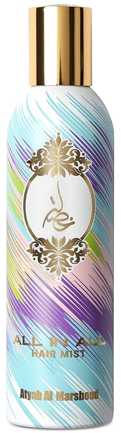 ATYAB AL MARSHOUD Khisla All in All Hair Mist Perfume 125ml - Lightweight and Long-Lasting Hair Perfume for Women with Raspberry, Patchouli, Musk & Pink Pepper - Exquisite Mix of All Khisla's Scent