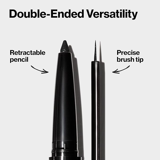 REVLON Liquid Eyeliner & Smoky Kohl Pencil, ColorStay Line Creator Eye Makeup, Waterproof & Transferproof, Blackout, 0.004 oz
