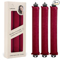 Overnight Heatless Hair Curler Blowout Rods Satin Flexi Rods for Heatless Overnight Jumbo Curls, No-Heat Styling Tools for All Hair Types, 3pcs Red