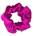 SALE 100% Pure Mulberry Silk Hair Scrunchies - 16 Momme Silk Scrunchies for Women & Girls, Curly, Thick & Thin Hair - Women's Black Satin Sleep (1, 10 rose red)
