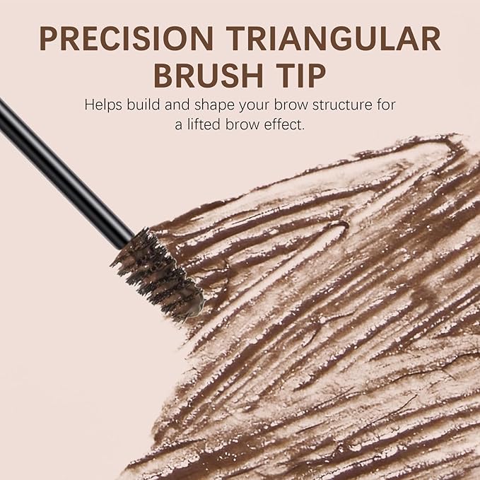 Brocharm Brow Gel Waterproof for Soft Ful Brows Eyebrow Tint Eye Brow Gel Smudge-Proof, Long Lasting Definition, Vegan & Cruelty Free (01 Olive Brown, 1 Count (Pack of 1))