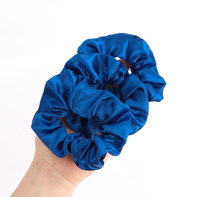 Silk Satin Scrunchies for Women Girls 36 PCS Hair Scrunchies Silk Satin Hair Ties for Thick Hair Bulk Hair Ties Hair Accessories