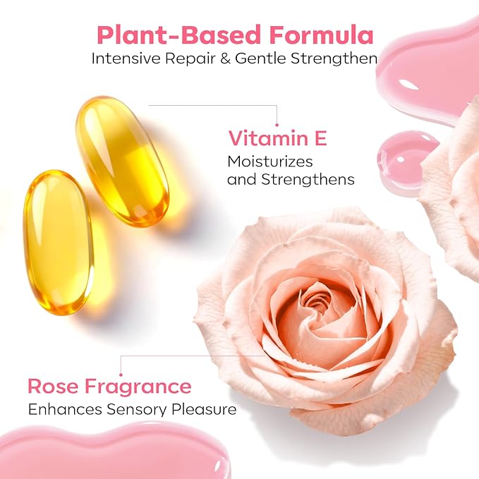 modelones Nail Strengthener,Light Pink Nail Polish Low Odor Nail Hardener Extra Strong and Growth Nail Repair for Damaged Thin Brittle Nails Care Natural Concealer 15 ML