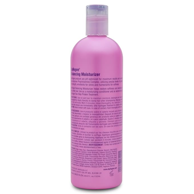 Aphogee Hair Care Double Bundle – Two-Step Protein Treatment (16 fl oz) & Balancing Moisturizer (16 fl oz)