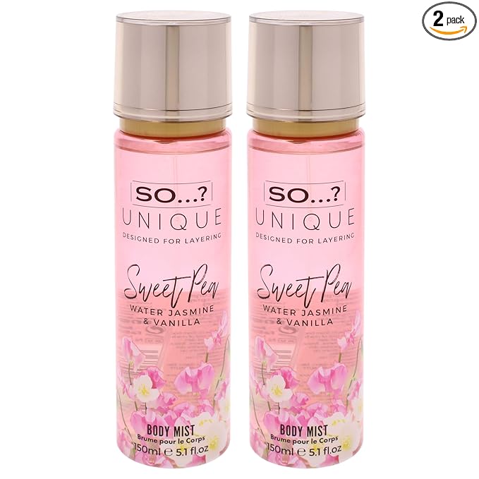 Unique Body Mist - Sweet Pea by So…? for Women - 5.1 oz Body Mist - Pack of 2