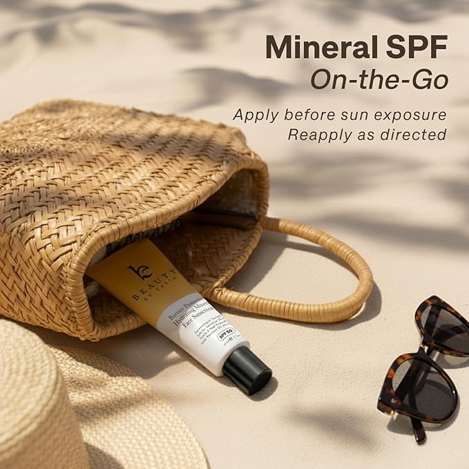 Mineral Sunscreen for Face SPF 50 – Broad Spectrum Zinc Oxide, Made in USA with Natural & Organic Ingredients, Non-Greasy Daily Moisturizer for Sensitive Skin, No White Cast & No Chemicals