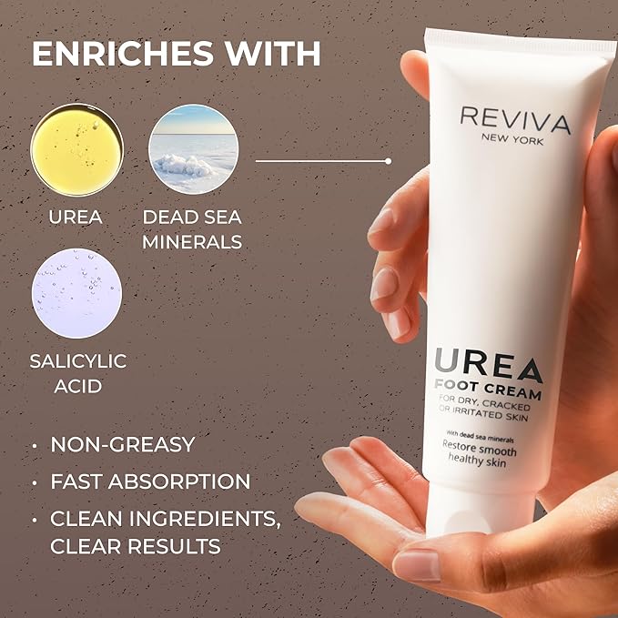 Foot Cream with Urea , Salicylic Acid & Dead Sea Minerals – Intensive Foot Cream for Dry Cracked Heels and Feet, Callus Remover & Toenail Softener – Deep Moisturizing & Skin Repair for Cracked Feet