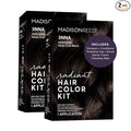 Madison Reed Radiant Hair Color Kit - 3NNA Cool Black-Brown with Ash Undertones (Positano Black), Dimensional Gray Hair Blending Permanent Hair Dye, PPD-Free & Ammonia-Free, 2 Pack