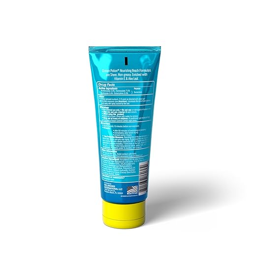 Ocean Potion SPF 30 Sunscreen Body Lotion, Broad Spectrum UVA/UVB Protection with Aloe and Vitamin E, Water-Resistant Non-Greasy Sunscreen, 6.8 oz