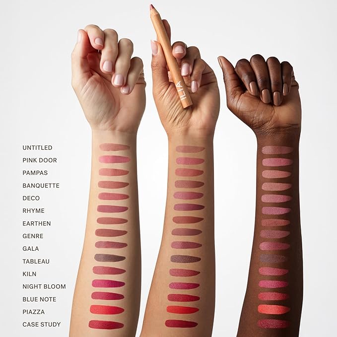 ILIA - Lip Sketch Hydrating Crayon | Hydrate, Plump, Smooth, Strengthen | Long Lasting up to 12-Hours, Bleed-Resistant, Soft-Matte | Barrier-Building, Non-Toxic, Cruelty-Free (Kiln)