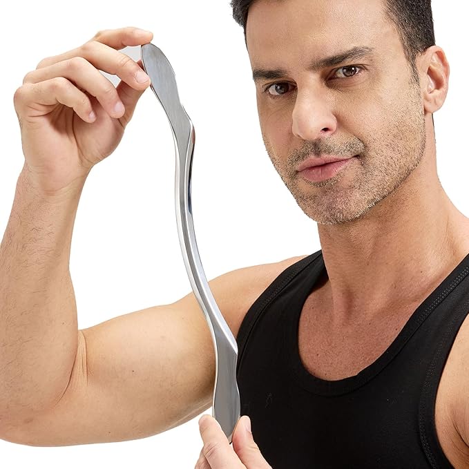BYYDDIY 4 in1 Stainless Steel Gua Sha Muscle Scraper Tools Kit, Scraping Massage Tool,Massage Scraper Tools for Physical Therapy (L-TSD2)