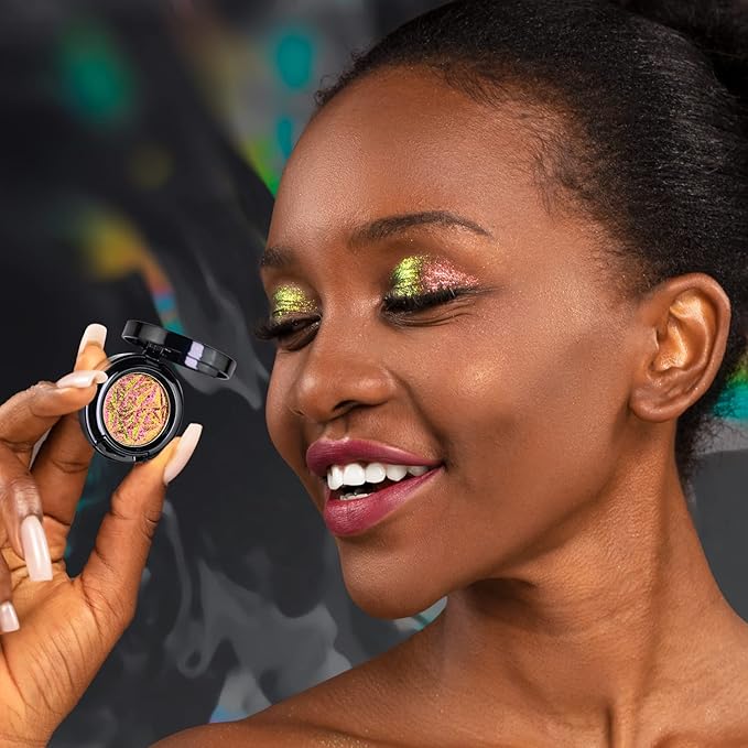 CHARMACY Duochrome Eyeshadow, Insane Shifters Chameleon Eyeshadow, Creates High-Impact, Metallic Eye Looks, 100% Vegan and Cruelty Free (Chameleon-#906, 0.05 Ounce (Pack of 1))