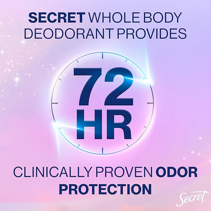 Secret Whole Body Deodorant for Women, Spray Citrus & Melon Scent, Aluminum Free Deodorant Spray, 72 HR Odor Protection, 3.5 oz