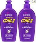 Aussie LeaveIn Detangling Milk Miracle Curls Ounce, 6.7 Fl Oz (Pack of 2)