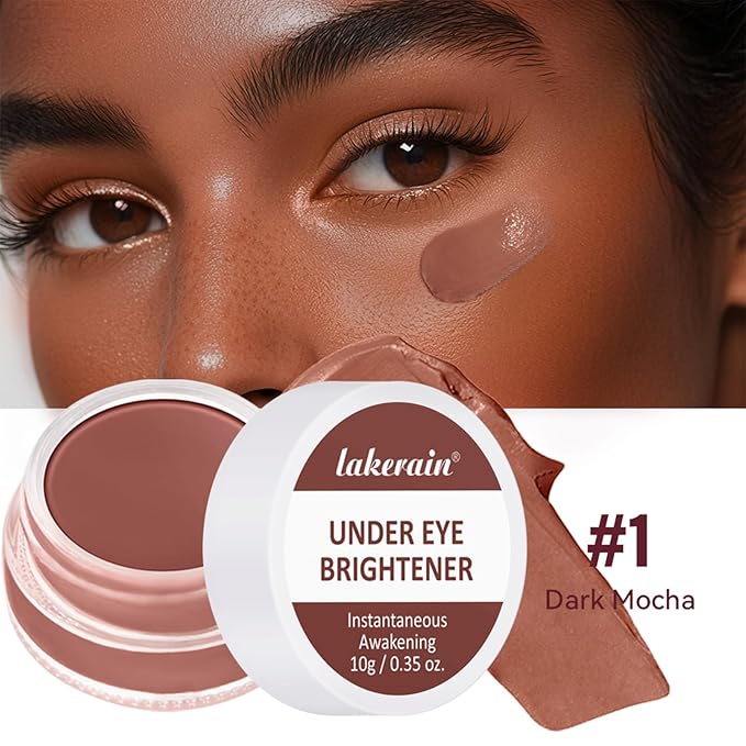 Under Eye Brightener & Concealer - Hydrating Color Corrector for Dark Circles, Lightweight Undereye Brightening Cream with Hyaluronic Acid & Shea Butter, Smooth & Blendable (Golden Toffee, 1)