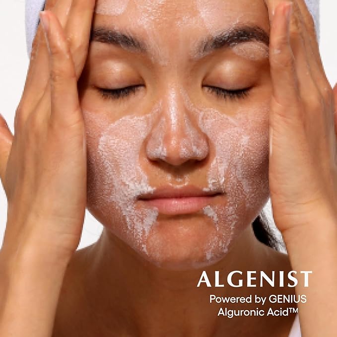 Algenist GENIUS Ultimate Anti-Aging Melting Facial Cleanser - Milky Cleansing Oil + Makeup Remover with Avocado Oil, Alguronic Acid and Microalgae Oil - Nourishes Skin + Improves Radiance (150ml)