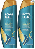 Head & Shoulders Anti-Dandruff Shampoo, Royal Oils Moisturizing Shampoo, 1% Pyrithione Zinc, Curly & Coily Hair, Coconut, Apple Cider Vinegar, Sulfate-Free, 12.8 fl oz (Pack of 2)