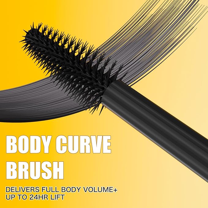Leopard Waterproof Mascara Volumizing Lengthening Curling Smudgeproof Long Lasting 24H Lift Thick Eyelash Makeup