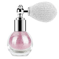 KYDA Glitter Powder Spray, Loose Shimmer Powder, Highlighter Spray Makeup for Face Body Hair, Lasting Glitter Hairspray, Cosmetic Sparkling Body Makeup, Rose Pink