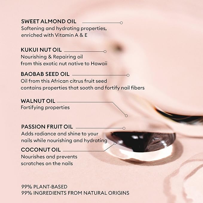 Manucurist Green Oil Nail Care - Nail & Cuticle Oil for Nails - Nourishes and Regenerates Nails and Cuticles - Promotes Growth - Blend of 6 Oils - 99% Bio-Sourced - Nail Care - 0.5 fl oz Bottle