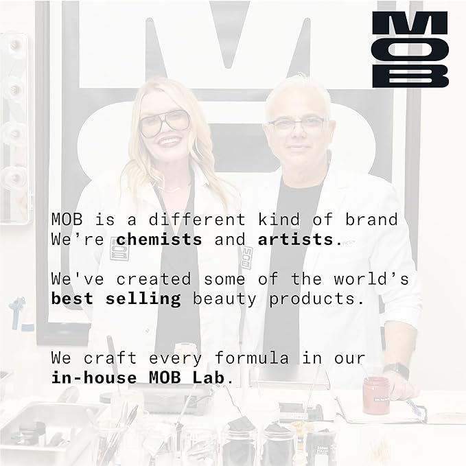 MOB Beauty Smooth Precision Waterproof Lip Liner, M1990 Cool-Toned Neutral, 100% Natural Formula Long-Wearing Lip Pencil, Plastic-Free, Vegan, Cruelty Free