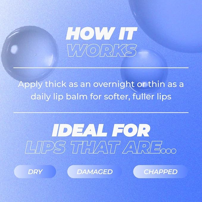 Vitamasques Lip Butter Balm - Sweet Mint, Korean Lip Balm - Peptide Lip Treatment - Lips Balm Hydrating - Light Tinted Lips balm - Made in Korea - 0.33 fl.oz