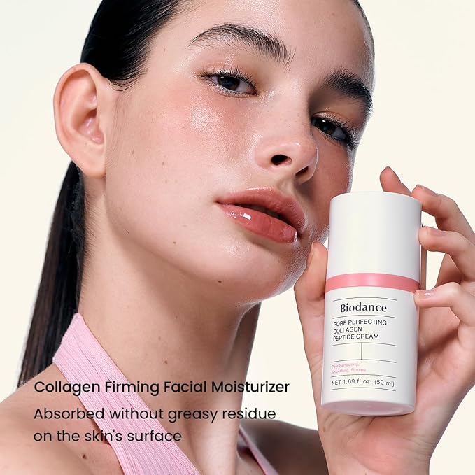 BIODANCE Pore Perfecting Collagen Peptide Cream, Hydrating, Plumping, Pore Care, Firming Facial Moisturizer, Korean Skin Care, Mothers Day Gifts | 1.69 fl. oz.