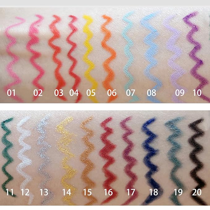Eyeliner Pen, Waterproof Eyeliner Long-lasting, Red Eye Liner, High-Pigmented Colorful Eyeliners Easy To Use Eye Liner Pen for Women, Red