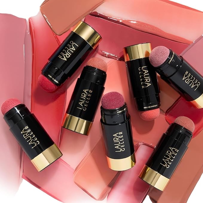 LAURA GELLER NEW YORK Serum Blush Tint, Lightweight Liquid Blush for Cheeks, Weightless Watercolor Sheer Finish, Casual Coral