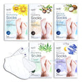 Epielle Assorted Foot Mask 5 Pairs, Deep Moisturizing Socks for Dry, Rough Feet & Cracked Heels, Soften with Shea Butter, Self Care Gifts for Women, Spa Kit, Mothers Day Gifts
