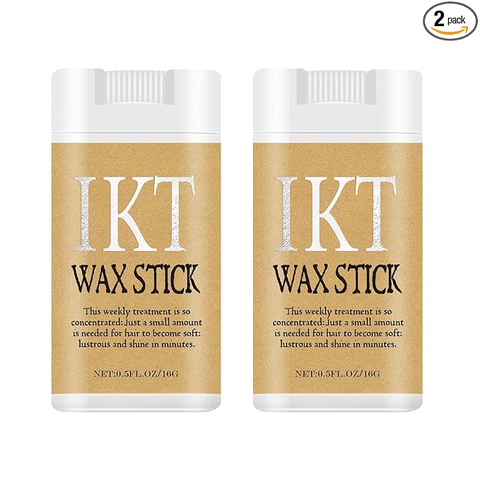 Shiyalan Wax Stick for Women Hair Wax Stick for Kids, Hair Wax Stick for Wigs, Wax Sticks Hair Pomade Stick - 2 Pack (1.12 Oz)